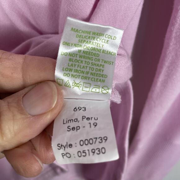 Lilly Pulitzer Luxletic Top Women's M Pink Long Sleeve Activewear Workout Resort - Picture 11 of 11